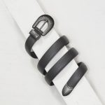 2,5 cm BLACK COWBOY NAPPA BELT