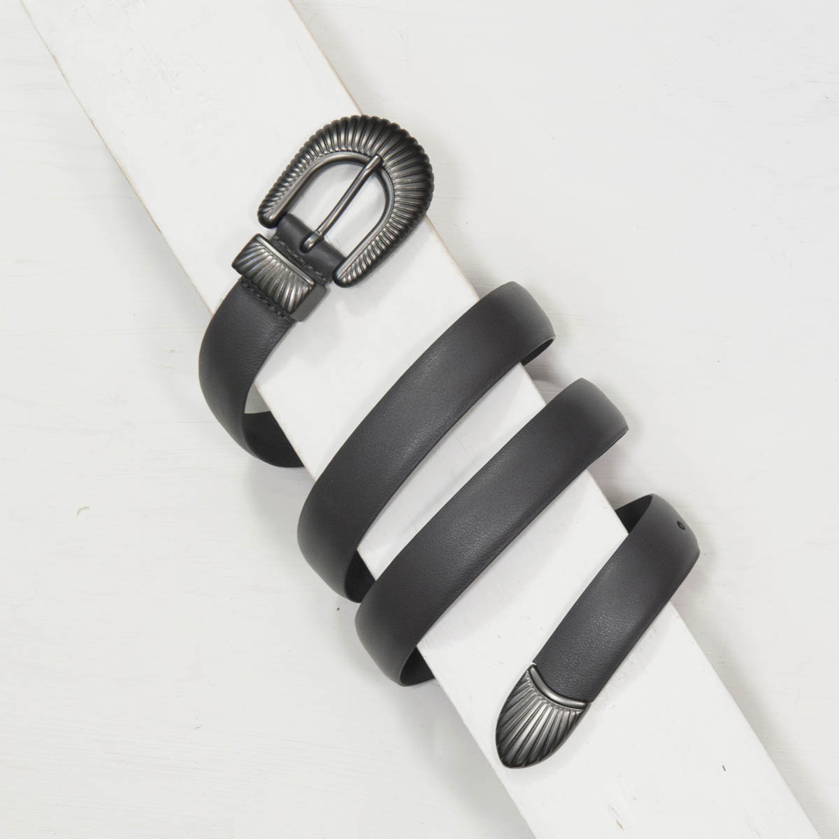 2,5 cm BLACK COWBOY NAPPA BELT