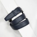 3,5 cm CLASSIC NAVY STITCHED NAPPA BELT