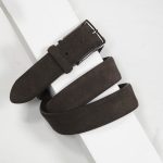 3,5 cm CLASSIC SUEDE BROWN BELT