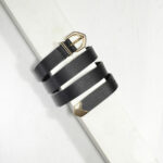 2,5 cm BLACK MODERN COWBOY BELT
