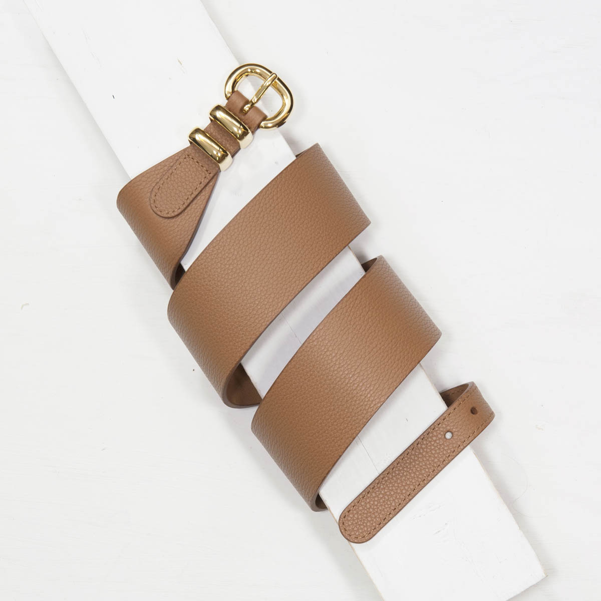 5,0 - 2,0 cm TAN OVERSIZED WAIST BELT
