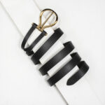 2-4 cm BLACK SPLIT BELT