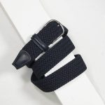 3,5 cm CLASSIC NAVY ELASTIC WOVEN BELT