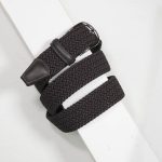 3,5 cm CLASSIC BROWN ELASTIC WOVEN BELT
