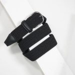 3,5 cm CLASSIC BLACK ELASTIC WOVEN BELT