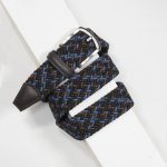 3,5 cm CLASSIC MULTI COLOUR ELASTIC WOVEN BELT NAVY/BLACK/BROWN/BLUE