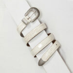 2,5cm OFF WHITE COWBOY MOCK CROC BELT